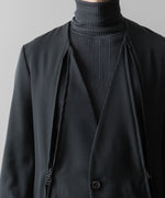 画像をギャラリービューアに読み込む, SUBLATIONS サブレーションズのHEAVY WOOL NO COLLAR PRISONER JACKET - SLATE GREYの公式通販サイトsession福岡セレクトショップ
