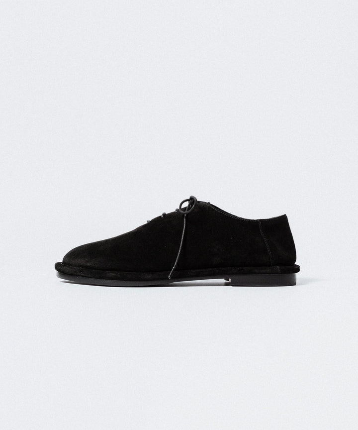 ATTACHMENT アタッチメントのCOW LEATHER SUEDE BABOUCHE - BLACKの公式通販サイトsession福岡セレクトショップ