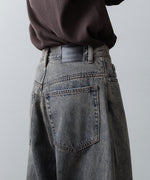 画像をギャラリービューアに読み込む, 【CODA】GREY ACID WASH EXTENDED CUT LUFT JEANS - GREY ACID WASH
