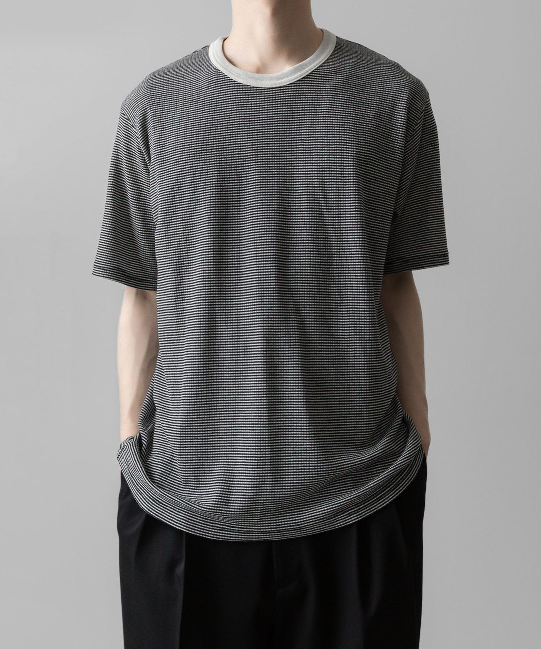 ssstein(シュタイン)の24AWコレクション STRIPED WOOL OVERSIZED SHORT SLEEVE TEE - OFF 公式通販サイトsession福岡セレクトショップ