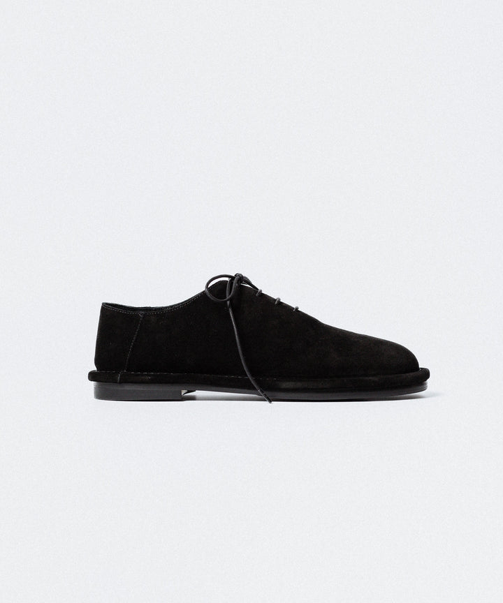 ATTACHMENT アタッチメントのCOW LEATHER SUEDE BABOUCHE - BLACKの公式通販サイトsession福岡セレクトショップ