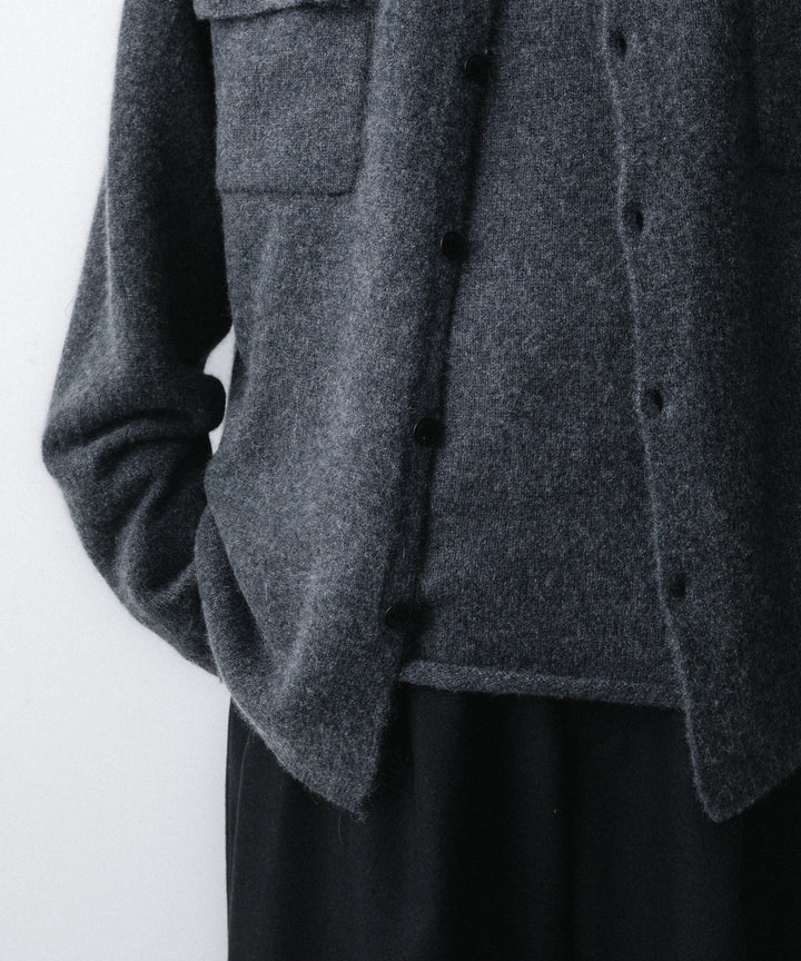 nakedgauge- ネイキッドゲージのCOMFORT TOUCH KNITTING SHIRTのCHARCOAL GRAY公式通販サイトsession福岡セレクトショップ