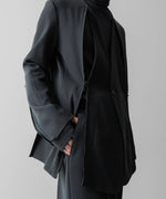 画像をギャラリービューアに読み込む, SUBLATIONS サブレーションズのHEAVY WOOL NO COLLAR PRISONER JACKET - SLATE GREYの公式通販サイトsession福岡セレクトショップ
