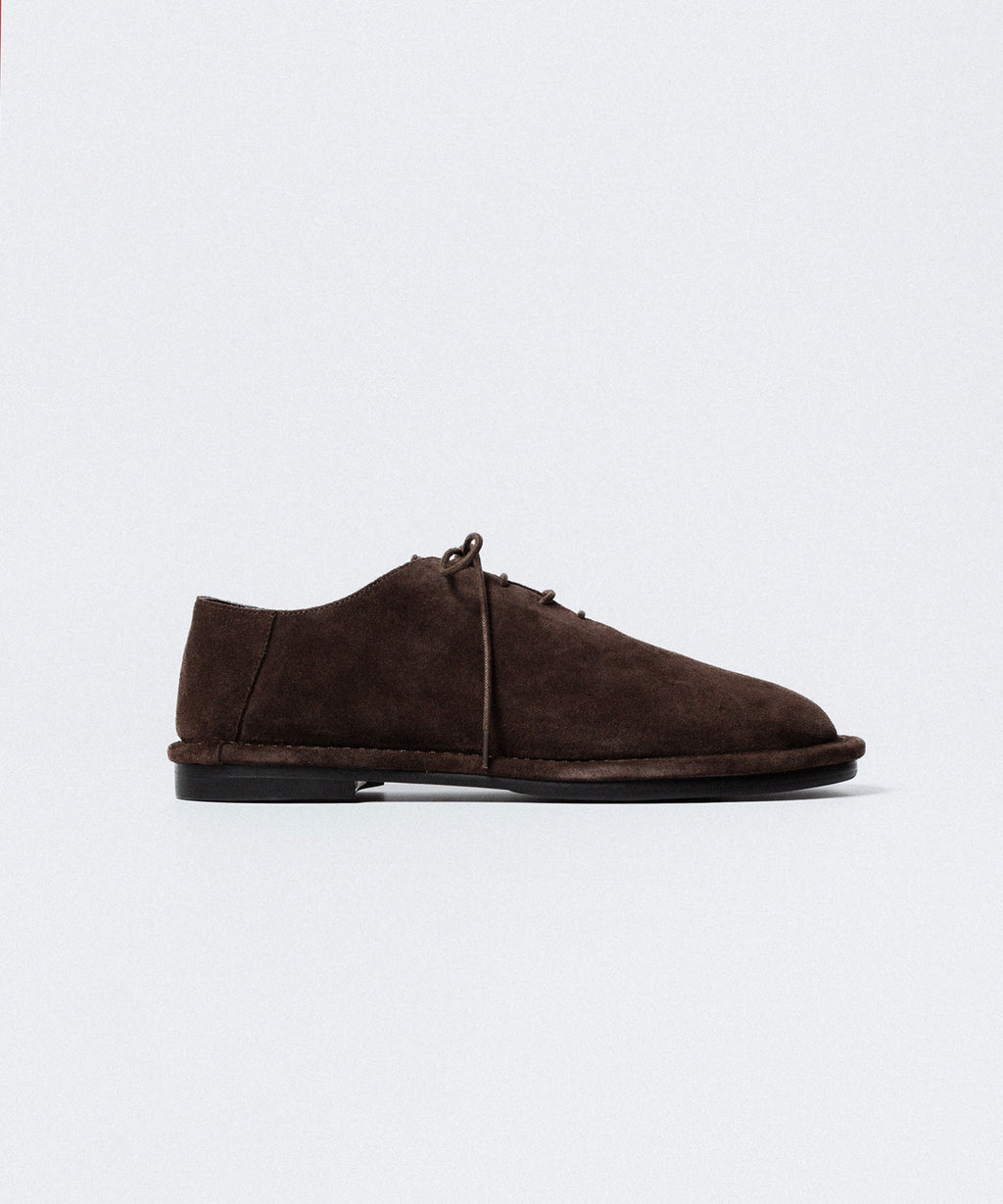 ATTACHMENT アタッチメントのCOW LEATHER SUEDE BABOUCHE - BROWNの公式通販サイトsession福岡セレクトショップ