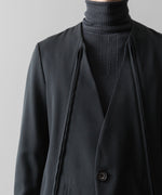 画像をギャラリービューアに読み込む, SUBLATIONS サブレーションズのHEAVY WOOL NO COLLAR PRISONER JACKET - SLATE GREYの公式通販サイトsession福岡セレクトショップ
