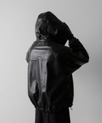 画像をギャラリービューアに読み込む, ssstein(シュタイン)のLEATHER HOODED SHORT JACKET - BLACKの公式通販サイトsession福岡セレクトショップ
