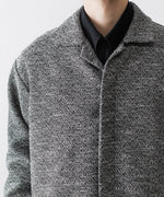 画像をギャラリービューアに読み込む, INTÉRIM インテリムのDOUBLE SIDED JACQUARD TWEED DEAD STOCK HYPER BIG FLY FRONT SHIIRT JACKETのBLACK公式通販サイトsession福岡セレクトショップ
