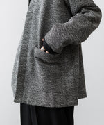 画像をギャラリービューアに読み込む, INTÉRIM インテリムのDOUBLE SIDED JACQUARD TWEED DEAD STOCK HYPER BIG FLY FRONT SHIIRT JACKETのBLACK公式通販サイトsession福岡セレクトショップ
