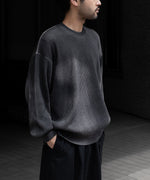 画像をギャラリービューアに読み込む, 【ssstein】DISCOLORATION RIB KNIT LS - GREY
