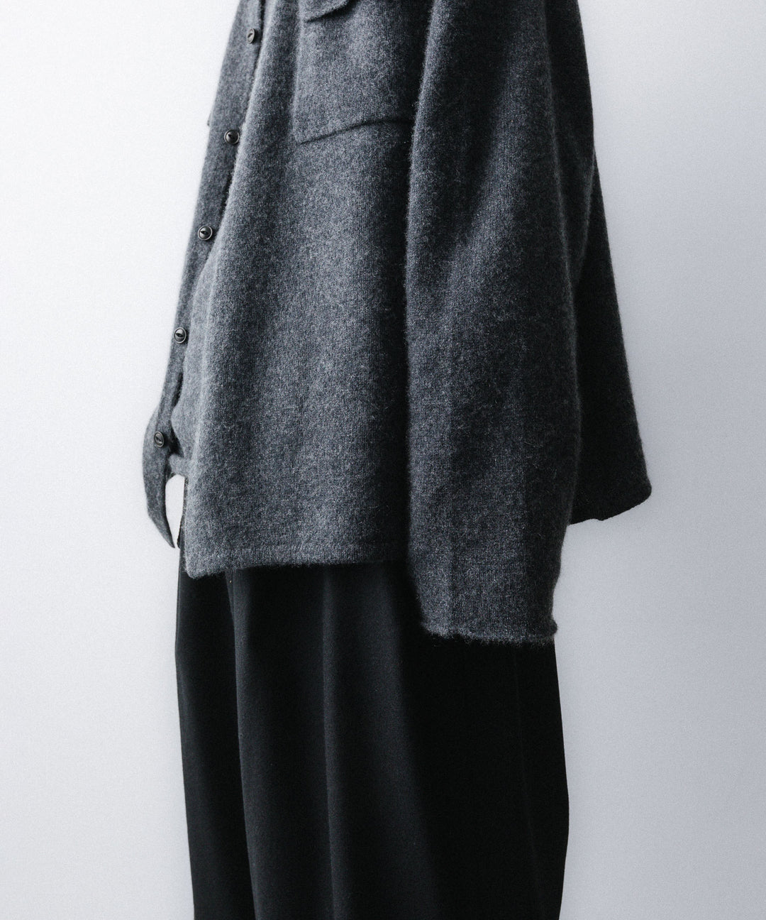nakedgauge- ネイキッドゲージのCOMFORT TOUCH KNITTING SHIRTのCHARCOAL GRAY公式通販サイトsession福岡セレクトショップ