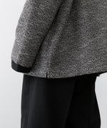 画像をギャラリービューアに読み込む, INTÉRIM インテリムのDOUBLE SIDED JACQUARD TWEED DEAD STOCK HYPER BIG FLY FRONT SHIIRT JACKETのBLACK公式通販サイトsession福岡セレクトショップ
