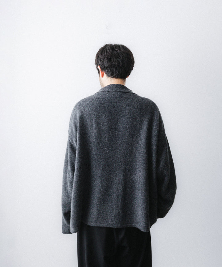 nakedgauge- ネイキッドゲージのCOMFORT TOUCH KNITTING SHIRTのCHARCOAL GRAY公式通販サイトsession福岡セレクトショップ