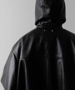 画像をギャラリービューアに読み込む, ssstein(シュタイン)のLEATHER HOODED SHORT JACKET - BLACKの公式通販サイトsession福岡セレクトショップ
