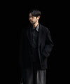 【ssstein】WOOL/CASHMERE FLEECE SINGLE BREASTED JACKET - BLACK