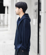 画像をギャラリービューアに読み込む, WWW WRAPINKNOT wool wearのZIP HOODIEのNAVY 公式通販サイトsession福岡セレクトショップ
