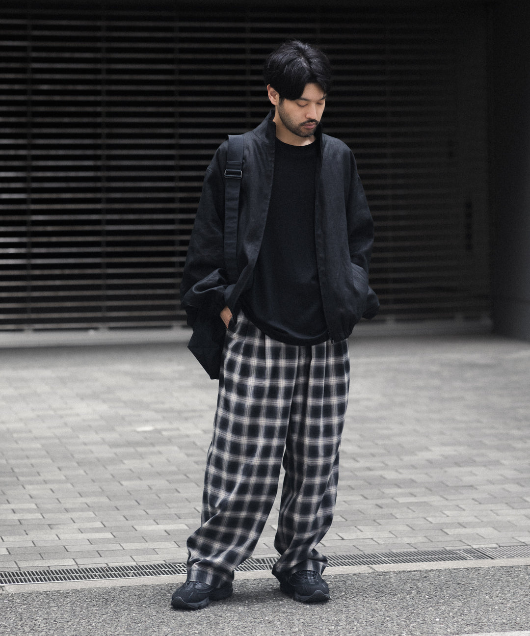 ssstein(シュタイン)のCOTTON VISCOSE WIDE EASY TROUSERS - BLACK OMBREの公式通販サイトsession福岡セレクトショップ