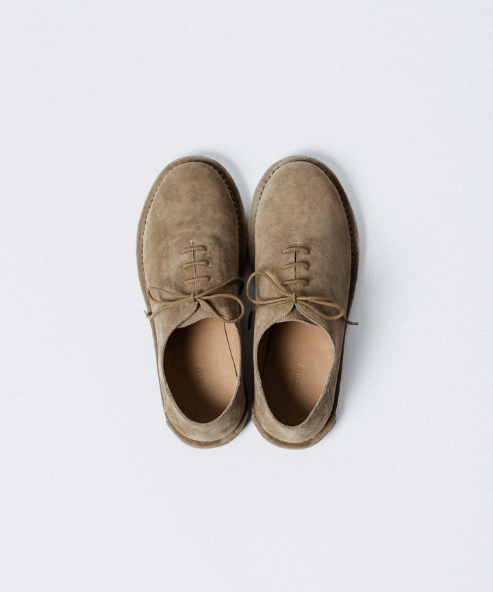 ATTACHMENT アタッチメントのCOW LEATHER SUEDE BABOUCHE - BEIGEの公式通販サイトsession福岡セレクトショップ