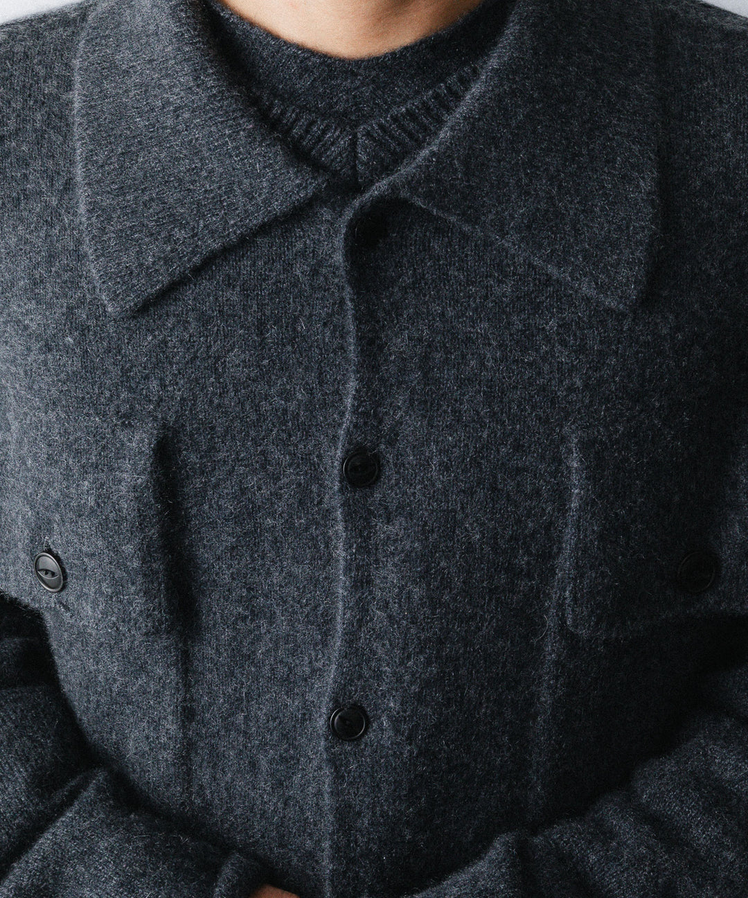 nakedgauge- ネイキッドゲージのCOMFORT TOUCH KNITTING SHIRTのCHARCOAL GRAY公式通販サイトsession福岡セレクトショップ