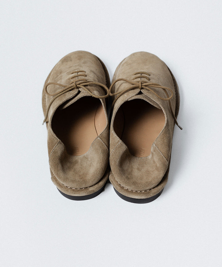 ATTACHMENT アタッチメントのCOW LEATHER SUEDE BABOUCHE - BEIGEの公式通販サイトsession福岡セレクトショップ
