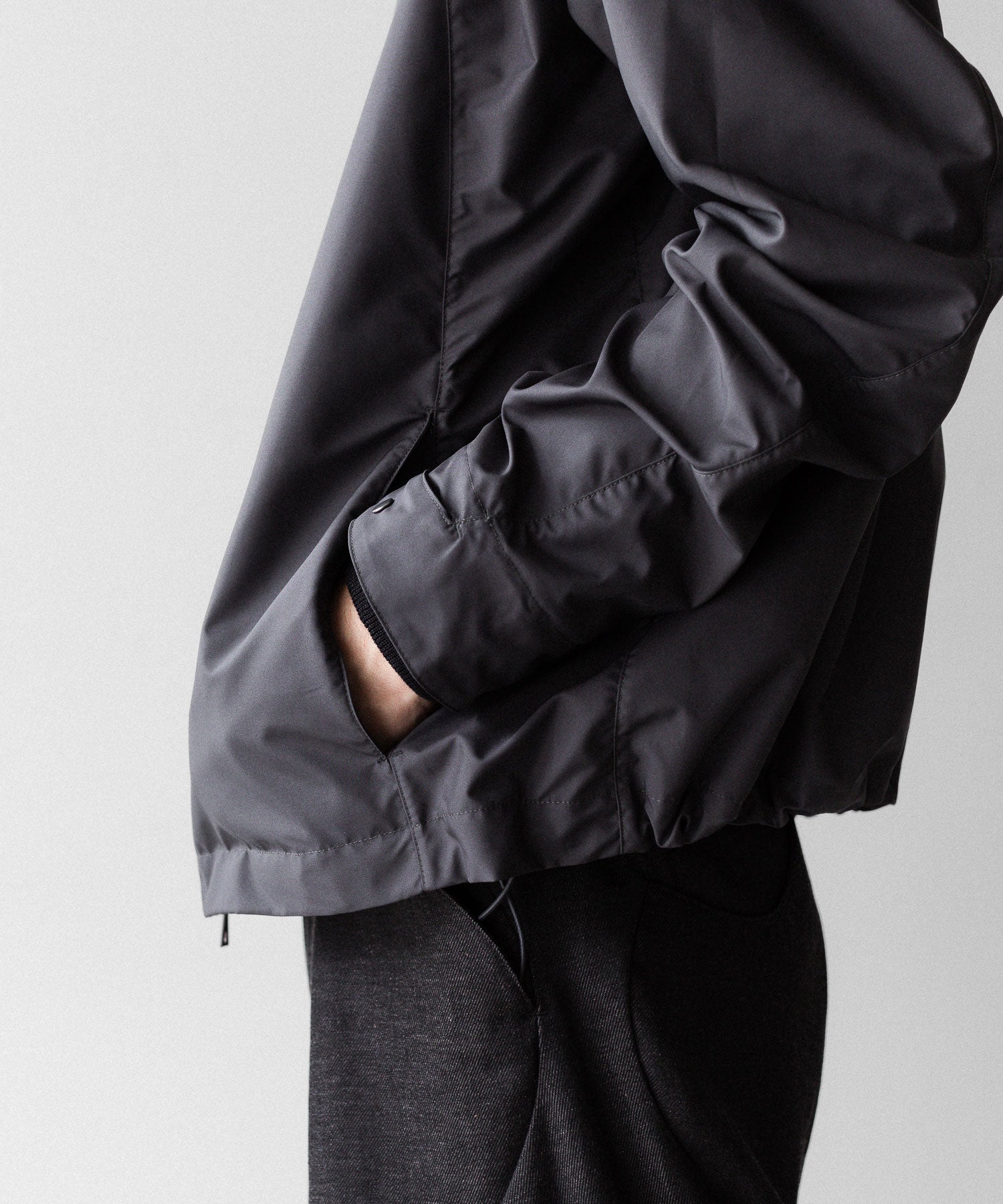 OPPOSE DUALITY オポーズデュアリティのSHORT PARKA SHELLのGRAY公式通販サイトsession福岡セレクトショップ