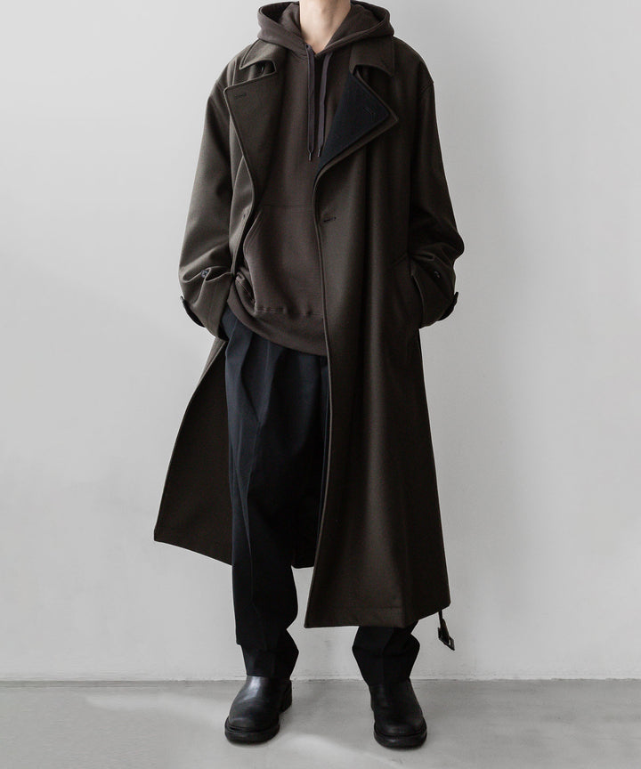 stein(シュタイン)の23AWコレクションOVERSIZED UNTWISTED YARN SWEAT HOOD LSのMILITARY KHAKI