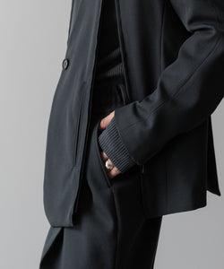 SUBLATIONS サブレーションズのHEAVY WOOL NO COLLAR PRISONER JACKET - SLATE GREYの公式通販サイトsession福岡セレクトショップ