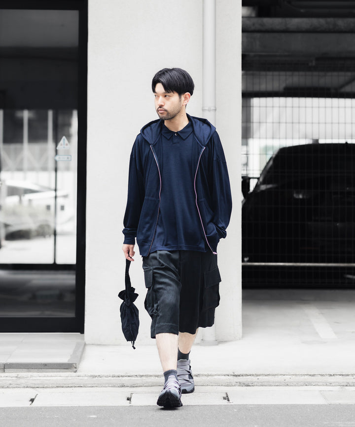 WWW WRAPINKNOT wool wearのS/S POLO SHIRTのNAVY 公式通販サイトsession福岡セレクトショップ