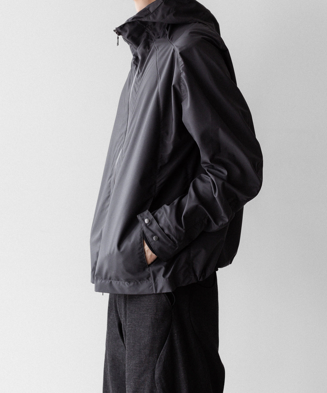 OPPOSE DUALITY オポーズデュアリティのSHORT PARKA SHELLのGRAY公式通販サイトsession福岡セレクトショップ