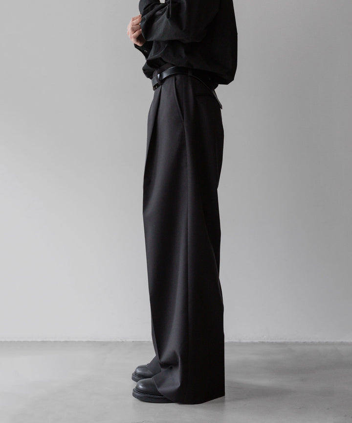 ssstein シュタインのEXTRA WIDE TROUSERS のDARK CHARCOAL公式通販サイトsession福岡セレクトショップ
