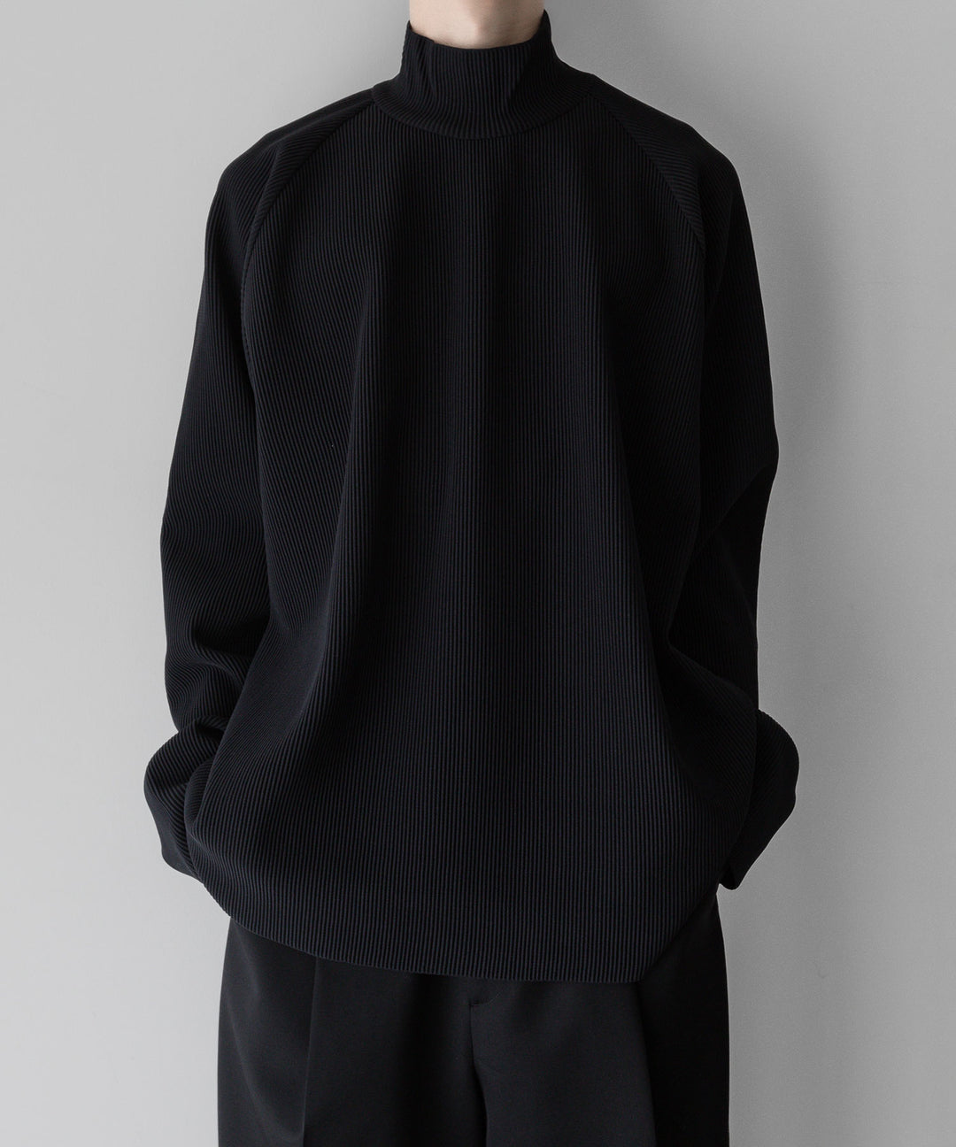 【stein】ssstein シュタインのGRADATION PLEATS LSのBLACK　 公式通販サイトsession福岡セレクトショップ