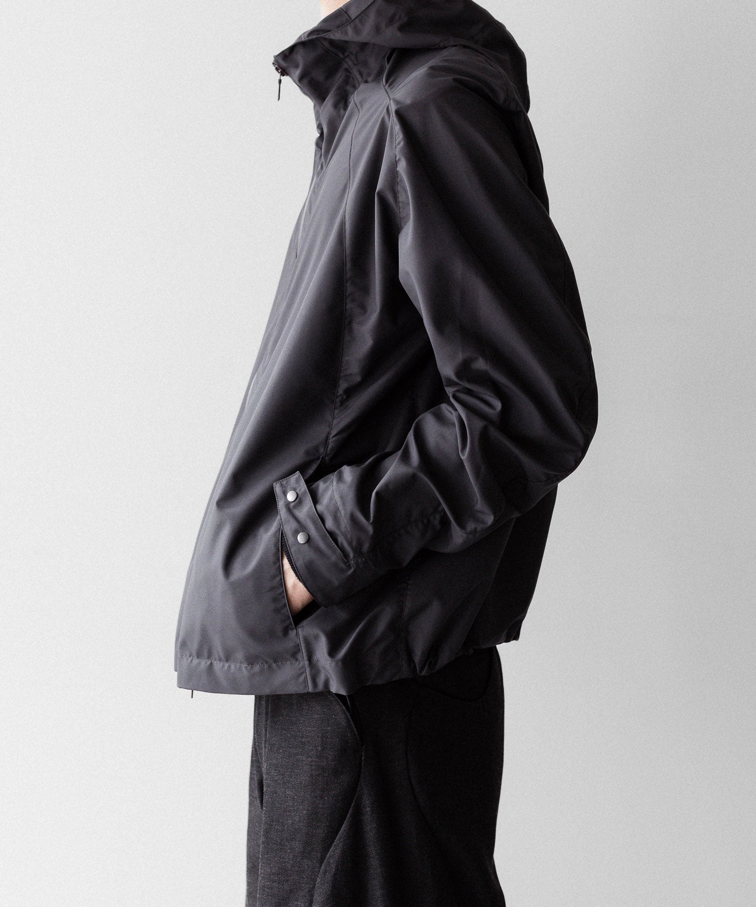 OPPOSE DUALITY オポーズデュアリティのSHORT PARKA SHELLのGRAY公式通販サイトsession福岡セレクトショップ