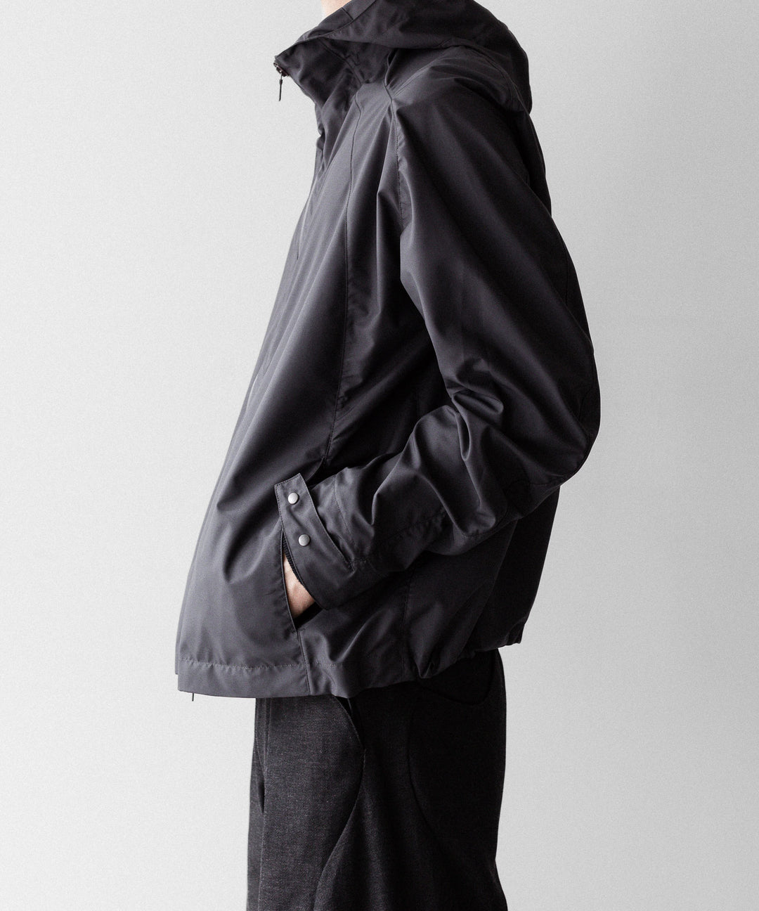 OPPOSE DUALITY オポーズデュアリティのSHORT PARKA SHELLのGRAY公式通販サイトsession福岡セレクトショップ