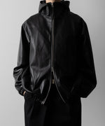 画像をギャラリービューアに読み込む, ssstein(シュタイン)のLEATHER HOODED SHORT JACKET - BLACKの公式通販サイトsession福岡セレクトショップ
