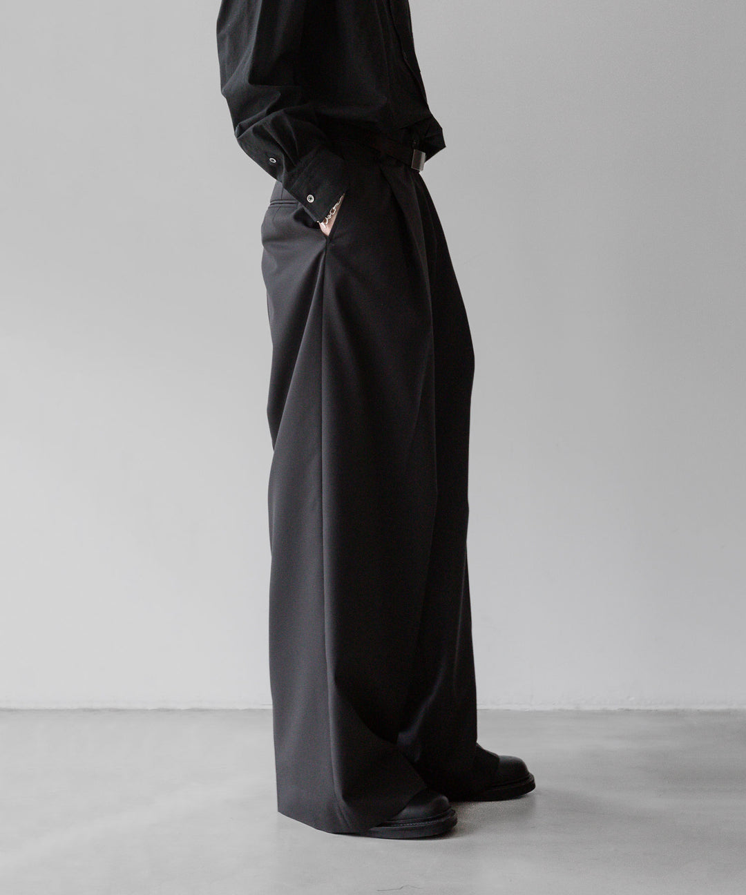 ssstein シュタインのEXTRA WIDE TROUSERS DARK CHARCOAL公式通販サイトsession福岡セレクトショップ