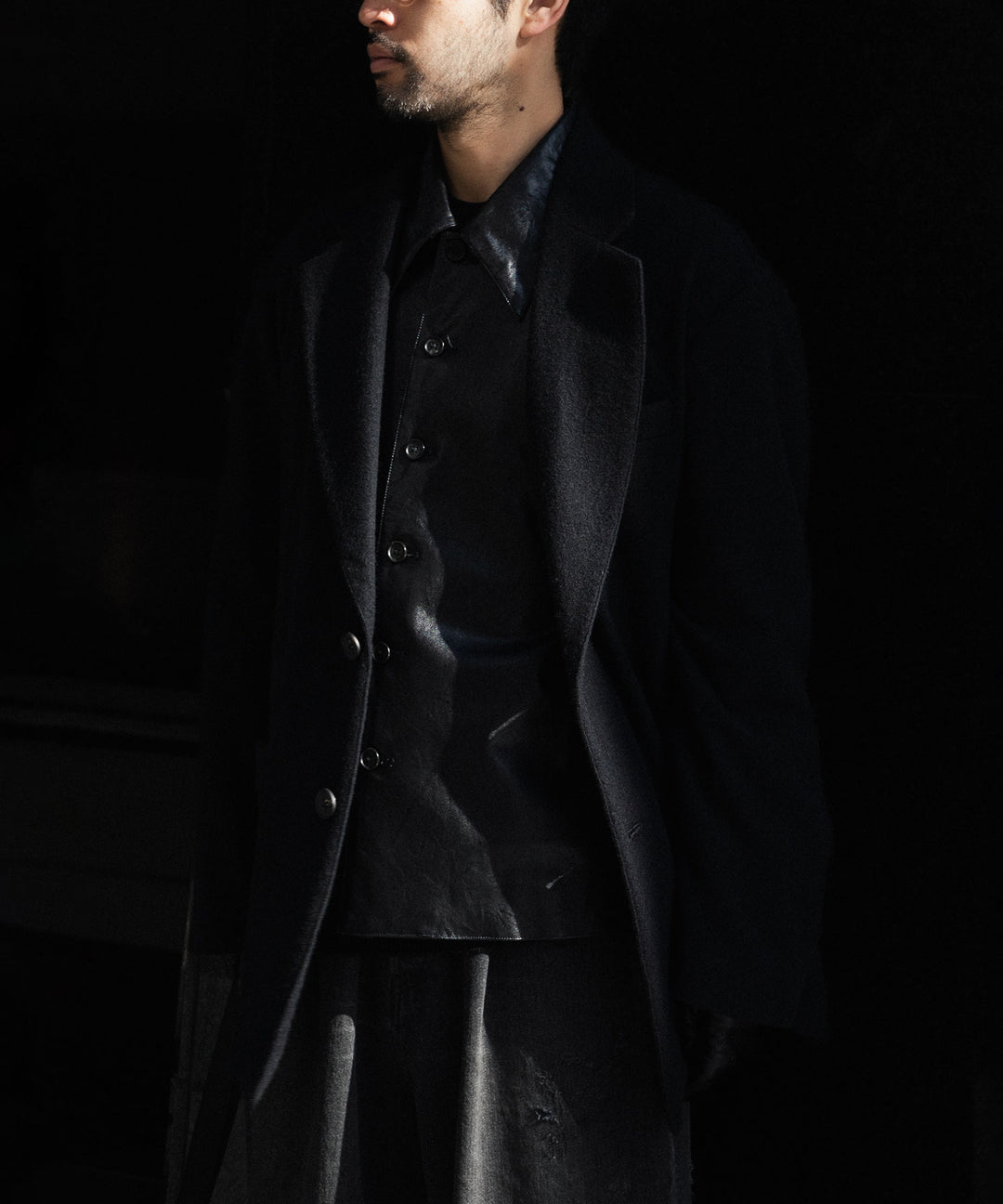 ssstein(シュタイン)のWOOL/CASHMERE FLEECE SINGLE BREASTED JACKET - BLACKの公式通販サイトsession福岡セレクトショップ