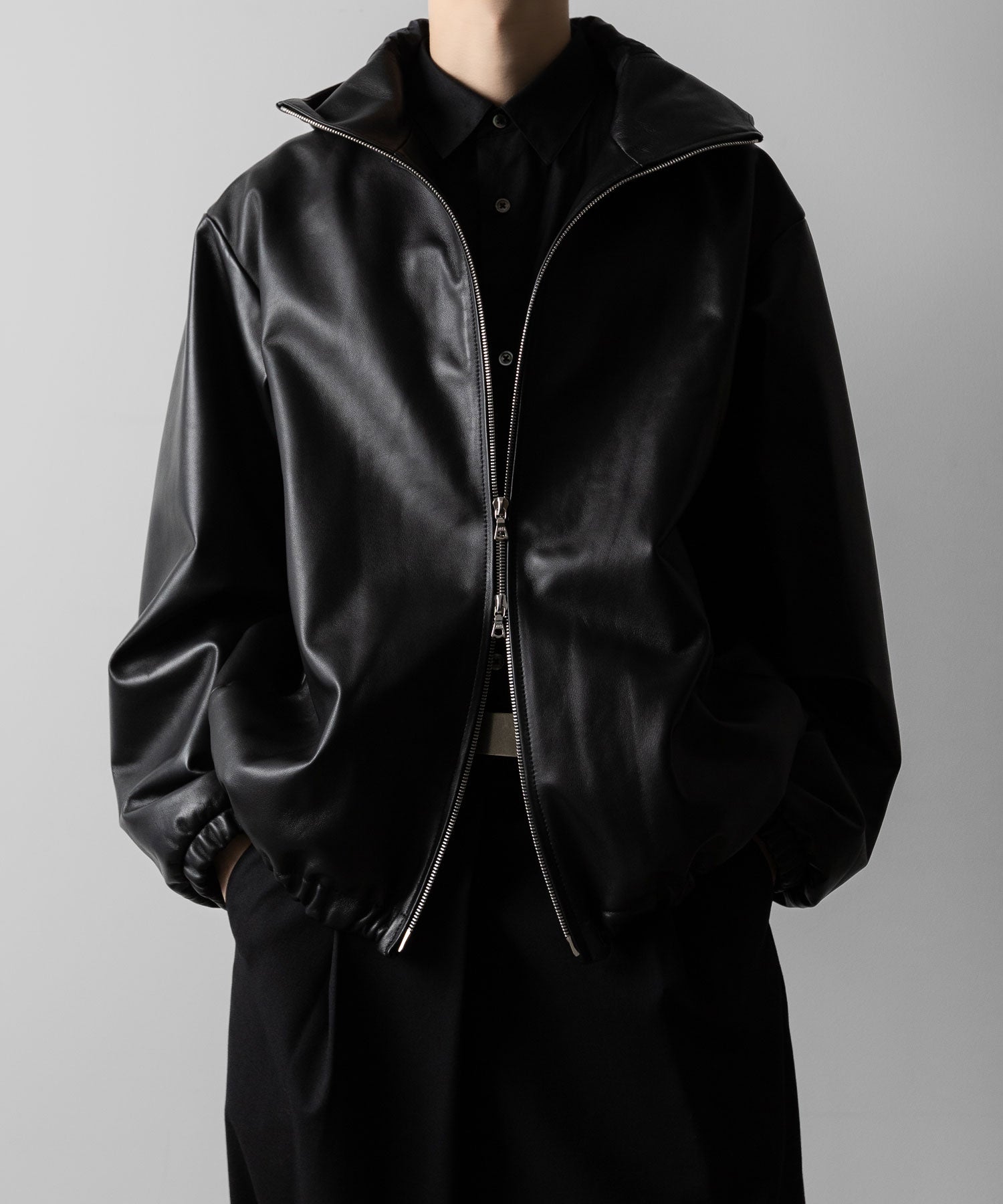 ssstein(シュタイン)のLEATHER HOODED SHORT JACKET - BLACKの公式通販サイトsession福岡セレクトショップ