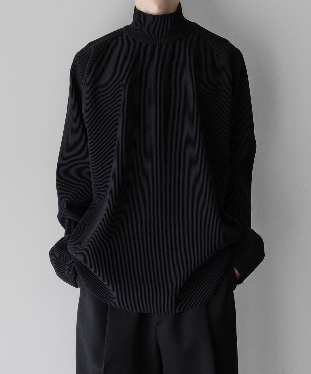 【stein】ssstein シュタインのGRADATION PLEATS LSのBLACK　 公式通販サイトsession福岡セレクトショップ