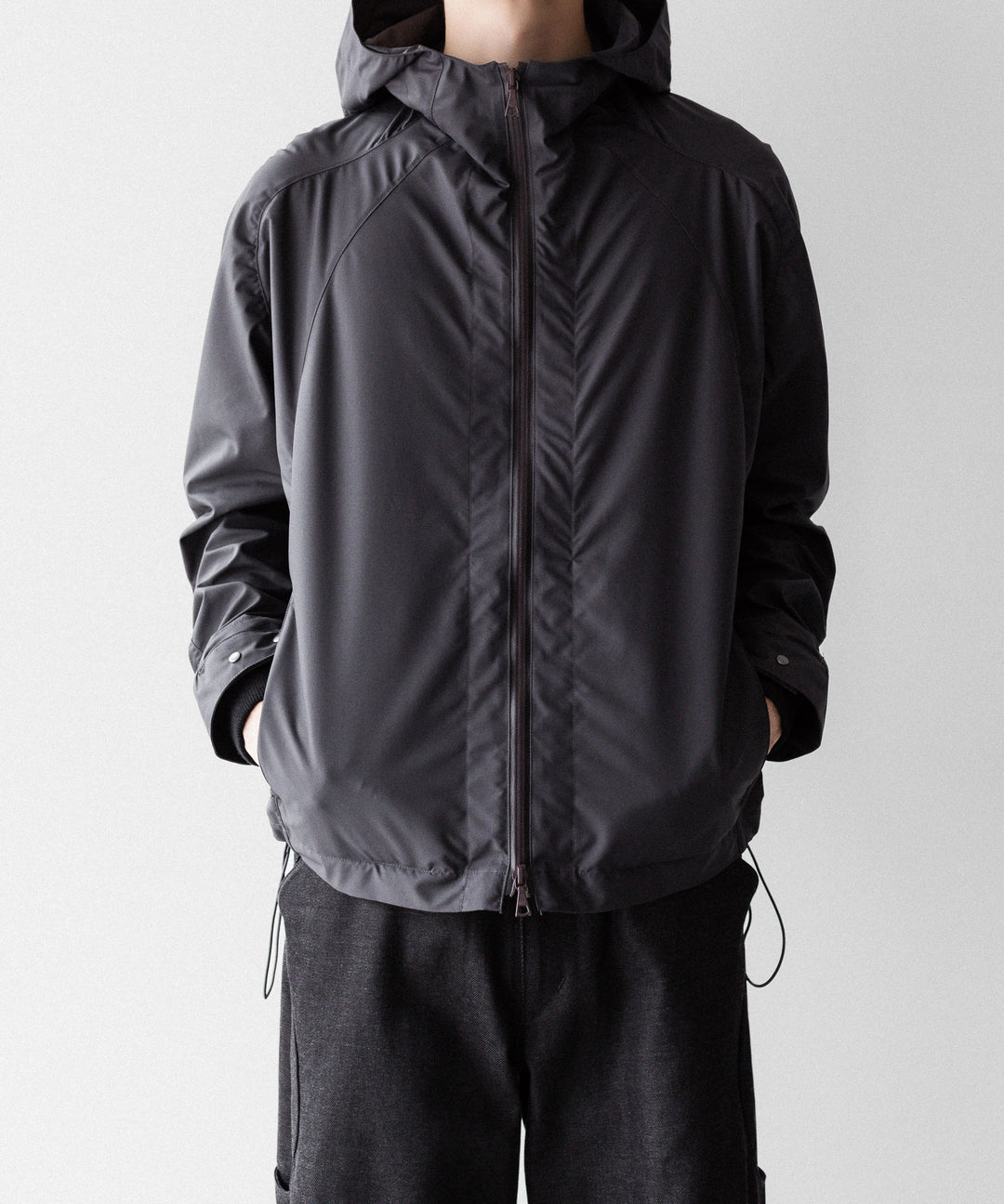 OPPOSE DUALITY オポーズデュアリティのSHORT PARKA SHELLのGRAY公式通販サイトsession福岡セレクトショップ