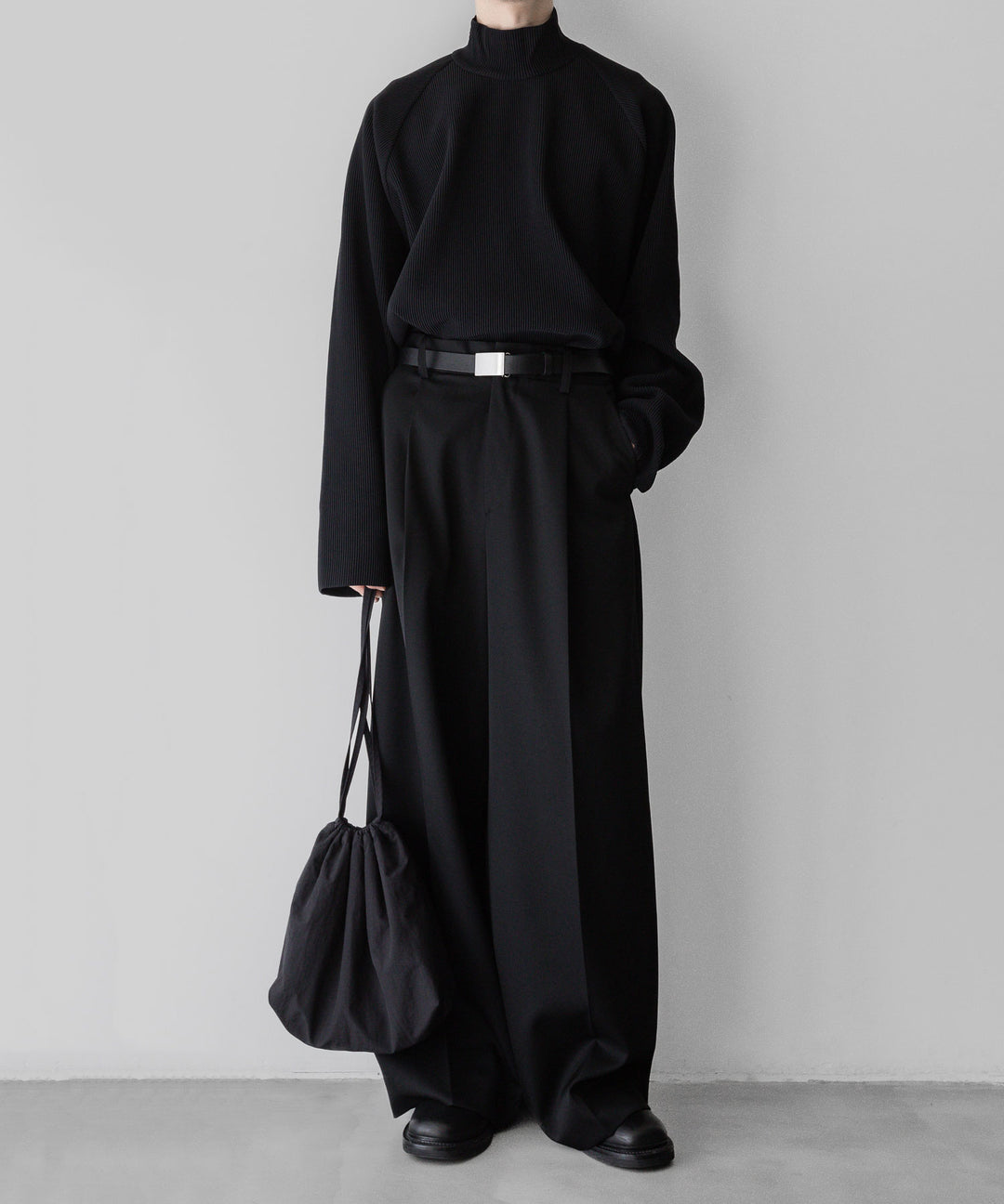 【stein】ssstein シュタインのGRADATION PLEATS LSのBLACK　 公式通販サイトsession福岡セレクトショップ