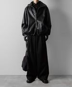 画像をギャラリービューアに読み込む, ssstein(シュタイン)のLEATHER HOODED SHORT JACKET - BLACKの公式通販サイトsession福岡セレクトショップ
