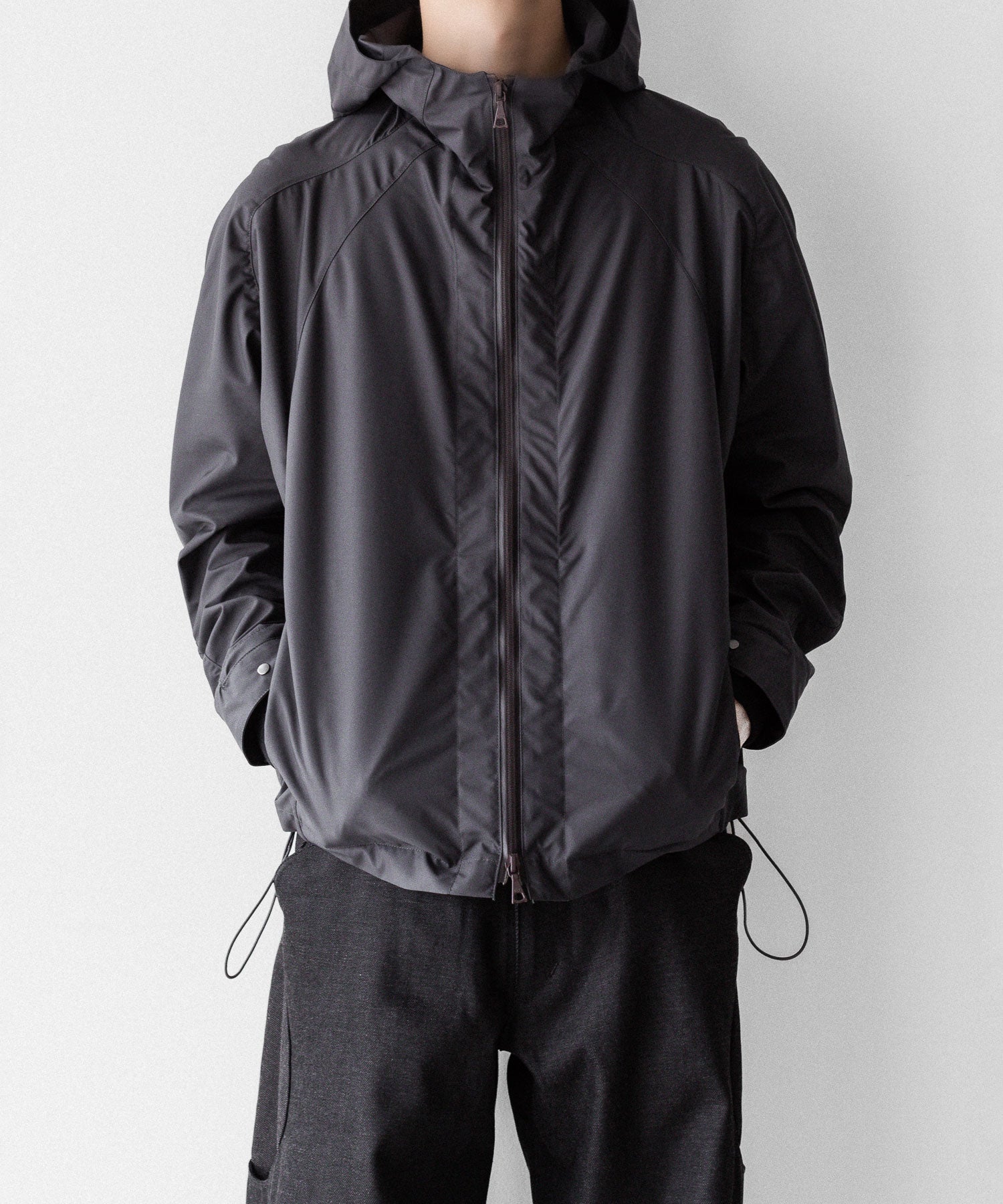 OPPOSE DUALITY オポーズデュアリティのSHORT PARKA SHELLのGRAY公式通販サイトsession福岡セレクトショップ