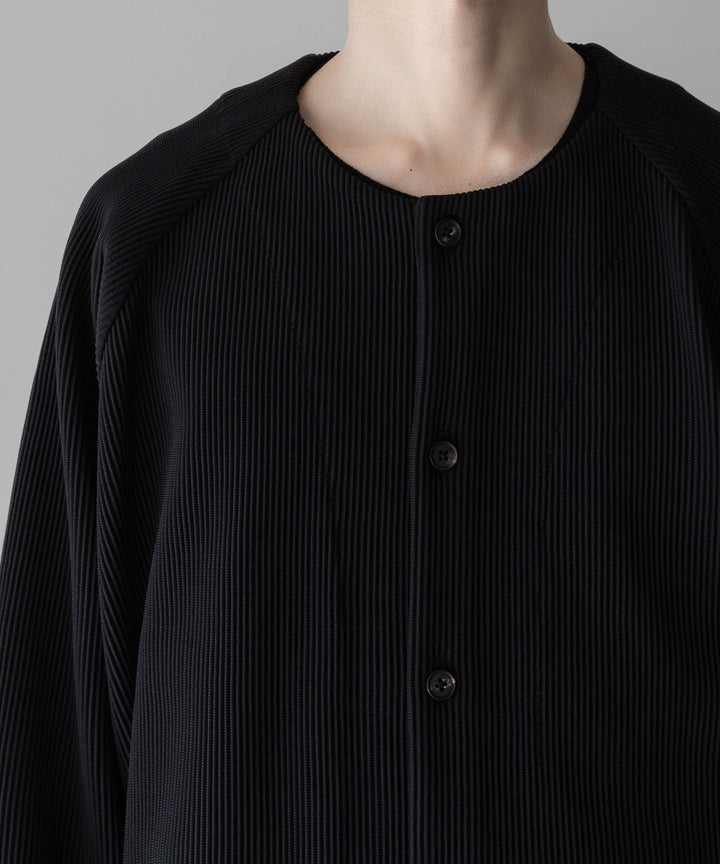 【stein】ssstein シュタインのGRADATION PLEATS CARDIGANのBLACK　 公式通販サイトsession福岡セレクトショップ