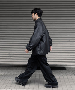 ssstein / シュタイン】W/CA BEAVER EASY WIDE TROUSERS - BLACK