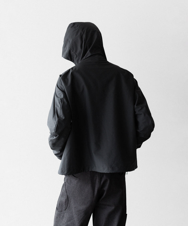 OPPOSE DUALITY オポーズデュアリティのSHORT PARKA SHELLのBLACK 公式通販サイトsession福岡セレクトショップ