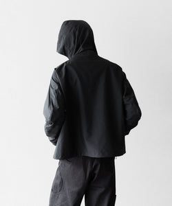 OPPOSE DUALITY / オポーズデュアリティ】SHORT PARKA SHELL - BLACK
