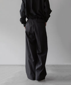  i'm here アイムヒアー 23AW POLY/THERMAR : EAZY PANTS - CHARCOAL BROWN sessionセッション福岡セレクトショップ 公式通販サイト