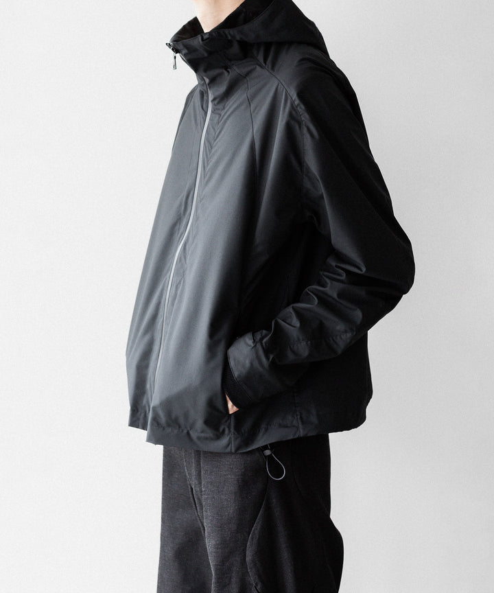 OPPOSE DUALITY オポーズデュアリティのSHORT PARKA SHELLのBLACK 公式通販サイトsession福岡セレクトショップ