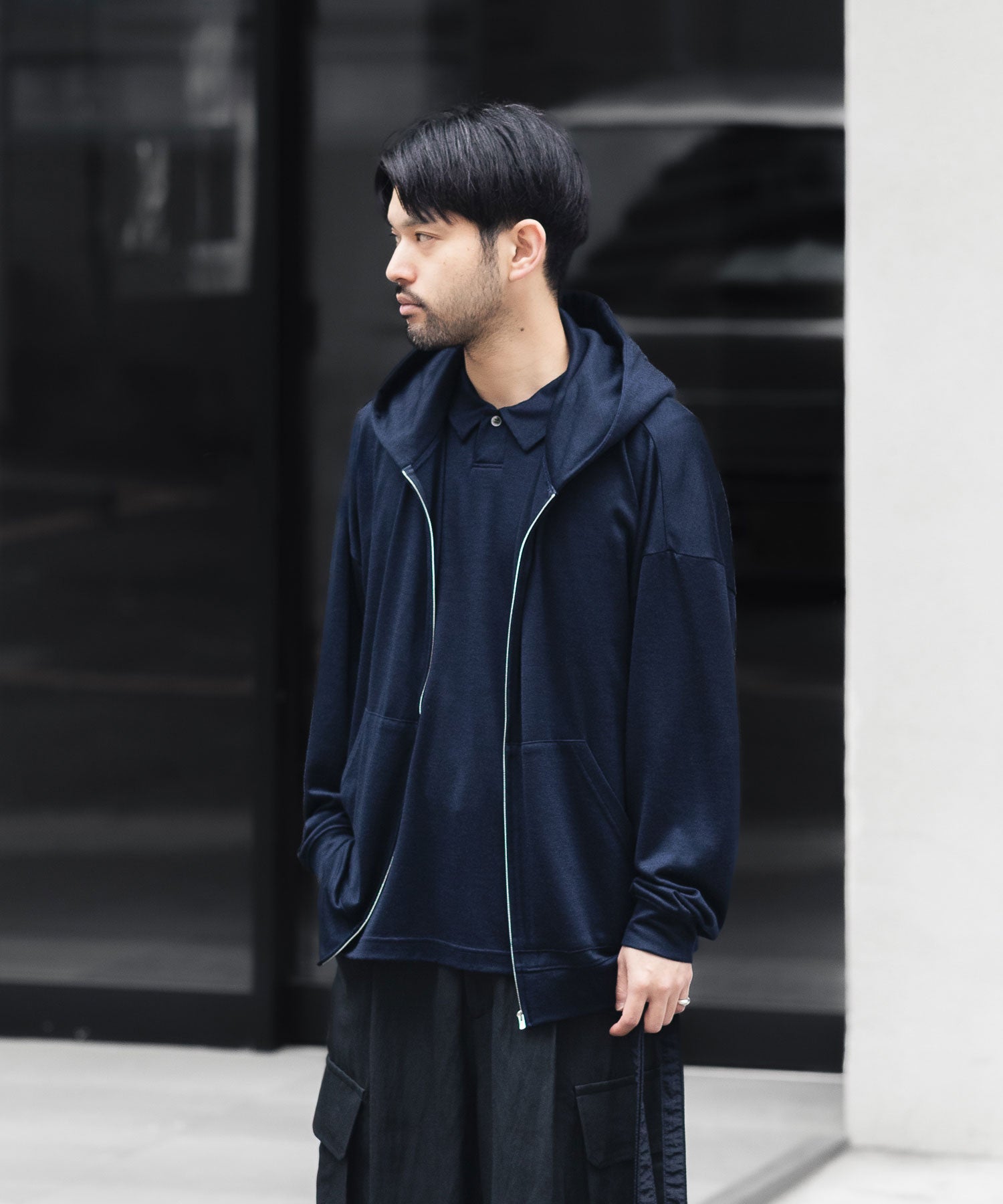 ssstein / シュタイン】BUTTON-LESS CARDIGAN - BLACK | 公式通販
