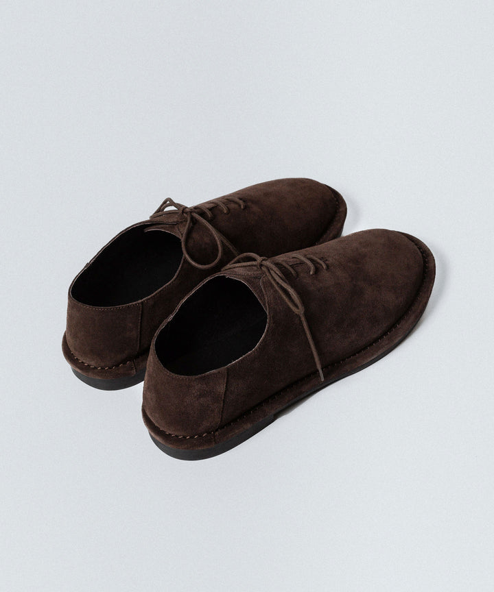 ATTACHMENT アタッチメントのCOW LEATHER SUEDE BABOUCHE - BROWNの公式通販サイトsession福岡セレクトショップ