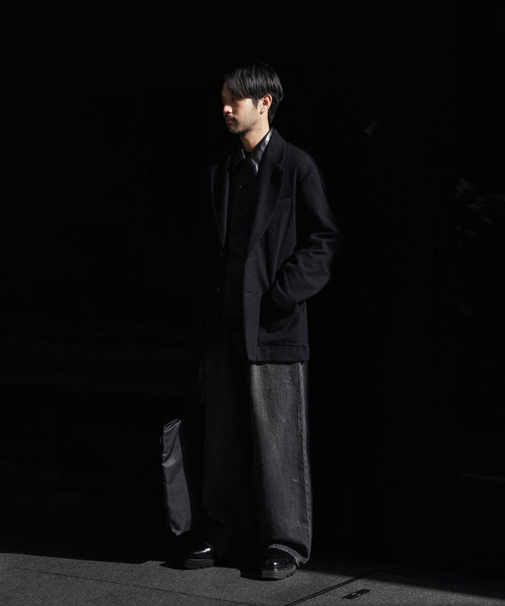 ssstein(シュタイン)のWOOL/CASHMERE FLEECE SINGLE BREASTED JACKET - BLACKの公式通販サイトsession福岡セレクトショップ
